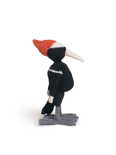 woodpecker bird crochet amigurumi project pattern kerry lord Edward's menagerie